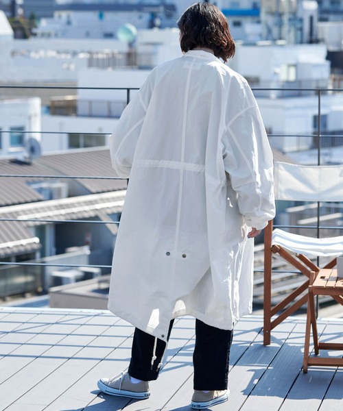 「BARK MANHATTAN」 コート L ホワイト メンズ_画像8