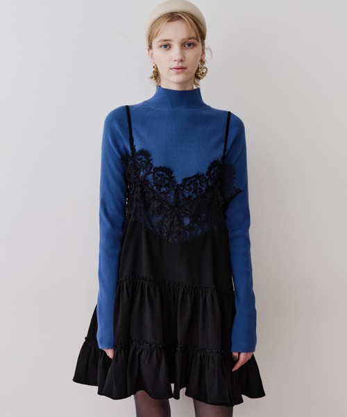 LA BELLE ETUDE モチーフレース×総レースチュニック LA BELLE ETUDE（ラベルエチュード）の「モチーフレース×総レース