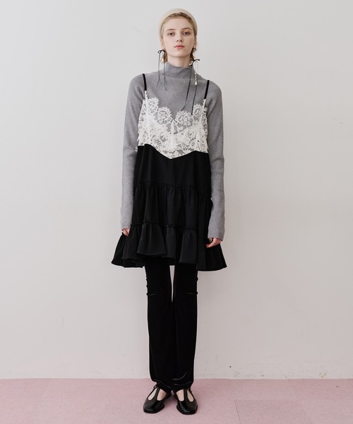 LA BELLE ETUDE（ラベルエチュード） ワンピース モチーフレースA