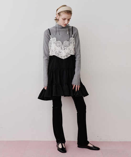 LA BELLE ETUDE（ラベルエチュード） ワンピース モチーフレースA