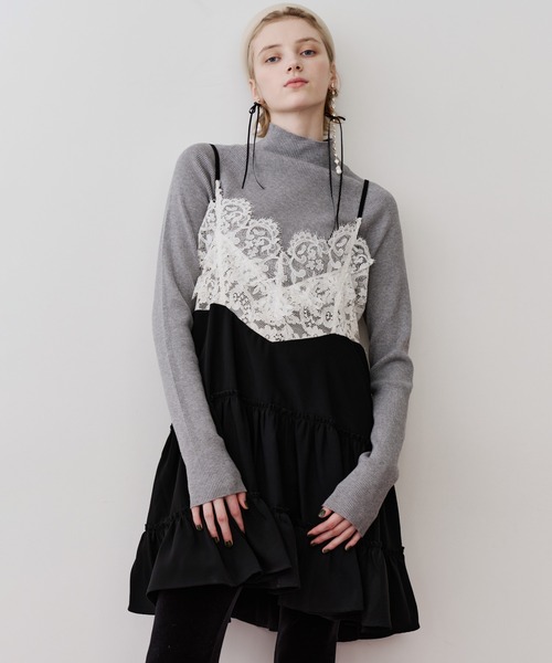 LA BELLE ETUDE（ラベルエチュード） ワンピース モチーフレースA