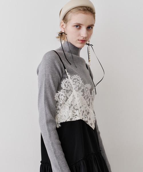 LA BELLE ETUDE（ラベルエチュード） ワンピース モチーフレースA