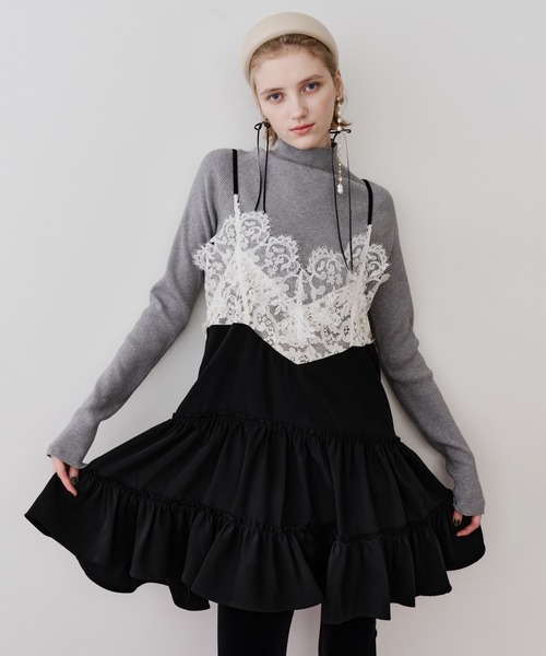 LA BELLE ETUDE（ラベルエチュード） ワンピース モチーフレースA