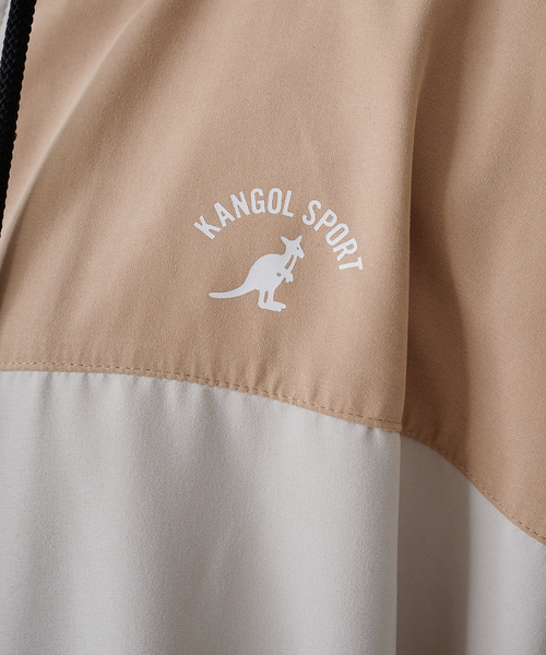 「KANGOL SPORT」 マウンテンパーカー LL ブラック×ブラック レディース_画像9