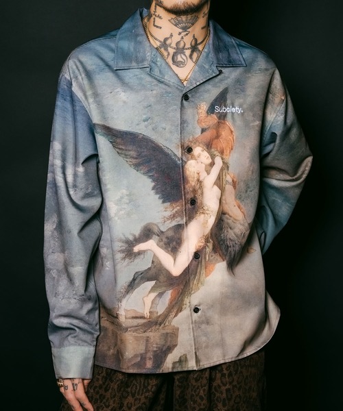 Subciety（サブサエティ） シャツ Patterned shirt メンズ レディース