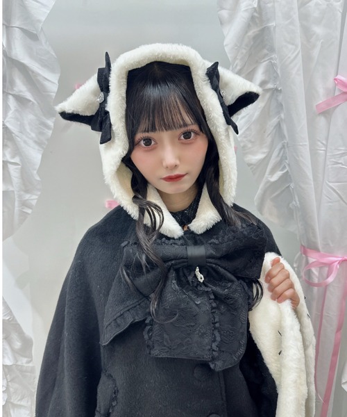 Ank Rouge（アンクルージュ） ポンチョ ネコちゃんポンチョコート