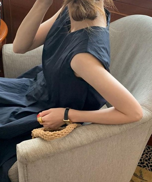 「CADBURY」 ノースリーブワンピース FREE グリーン レディース_画像4