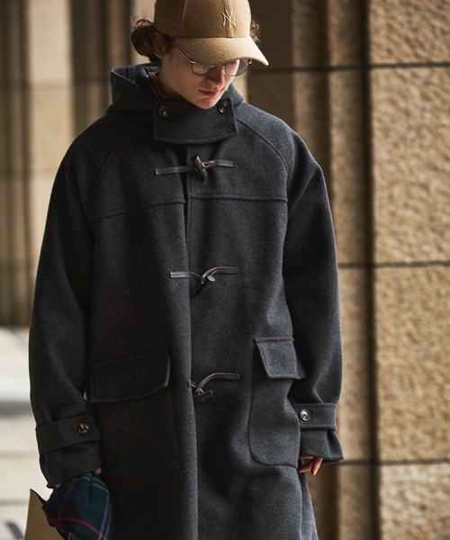 「EMMA CLOTHES」 ダッフルコート S チャコール メンズ_画像3