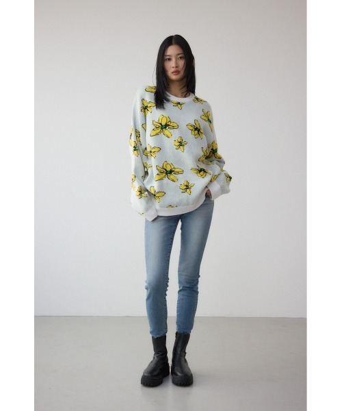 AZUL BY MOUSSY（アズールバイマウジー） セーター ニット フラワー