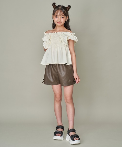 「JENNI love」 「KIDS」ノースリーブブラウス 140cm オフホワイト キッズ_画像5