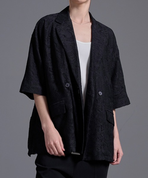 「Loose/ルース」 テーラードジャケット X-SMALL ブラック メンズ_画像7