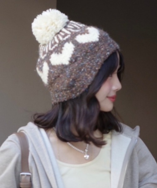 JUMELLE（ジュメロ） ニット帽 ニットキャップ ボンボンニット帽 