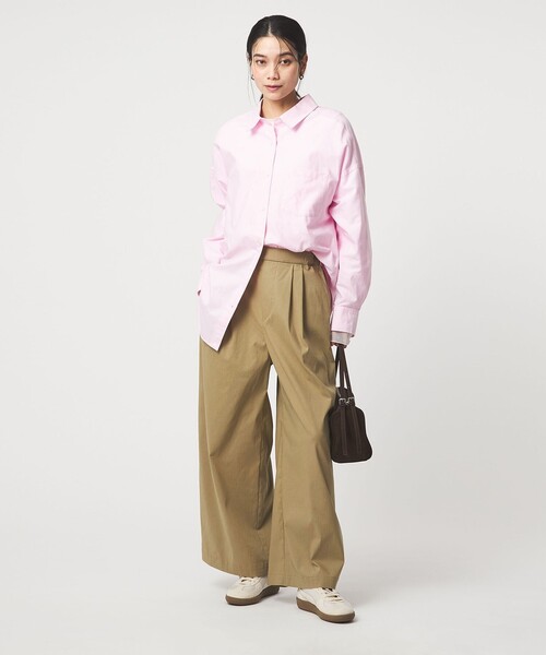 ワイドパンツ パンツ 「size SHORT/TALLあり」オルマイ LI/MIX ワイド パンツ レディースの画像