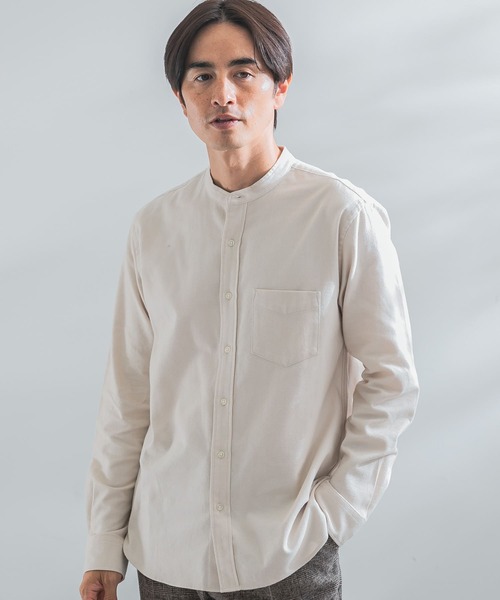 「URBAN RESEARCH ROSSO MEN」 長袖シャツ - グレー メンズ_画像2