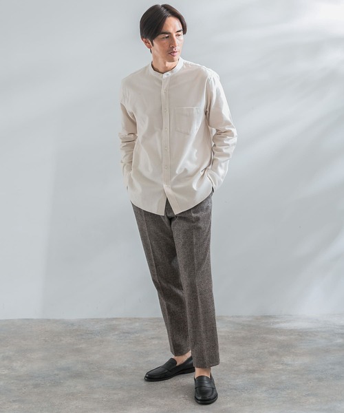 「URBAN RESEARCH ROSSO MEN」 長袖シャツ - グレー メンズ_画像9