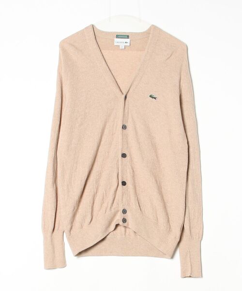 LACOSTE（ラコステ） カーディガン 3 ベージュ メンズ : ZOZOTOWN