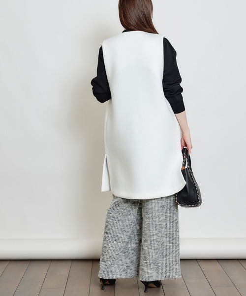 PICCIN PERLA ベスト ジレ ポケットフリルジレ レディース : ZOZOTOWN