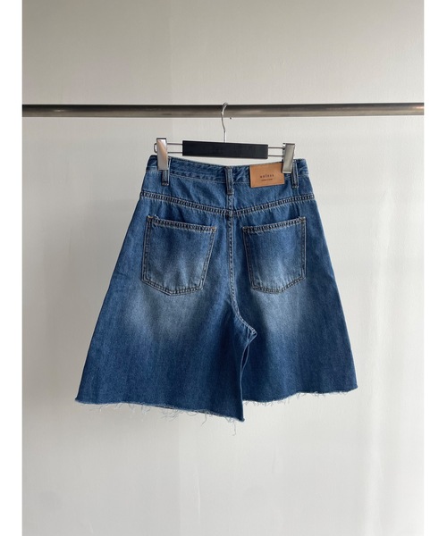 「Didot.showroom」 デニムハーフパンツ M ブルー レディース_画像9