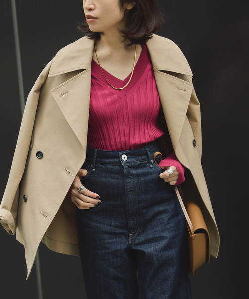 美品　VERMEIL par iema ヴェルメイルパーイエナ　トレンチコート VENTILE シングルトレンチコート（トレンチコート）｜VERMEIL par iena