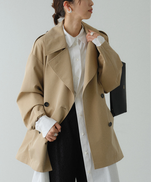 極美品✨ヴェルメイユパーイエナ トレンチコート マキシ丈 コットンツイル ベルト VERMEIL par iena（ヴェルメイユパーイエナ） トレンチコート コート