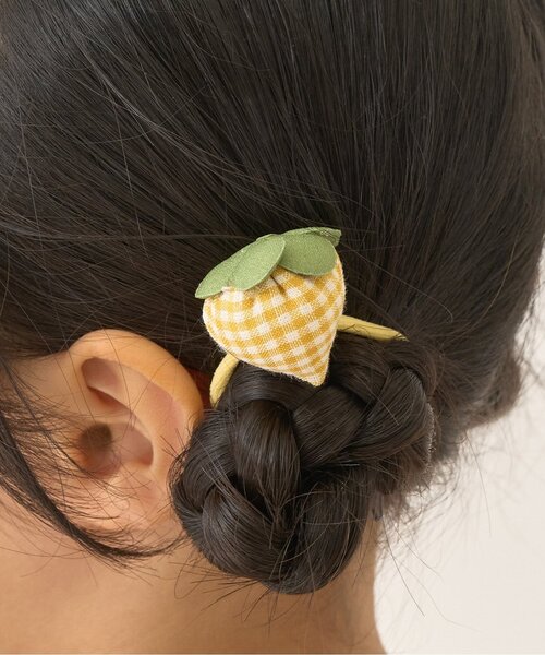 ヘアゴム ぷっくりいちごヘアゴム(2コセット)「子供服」「キッズ