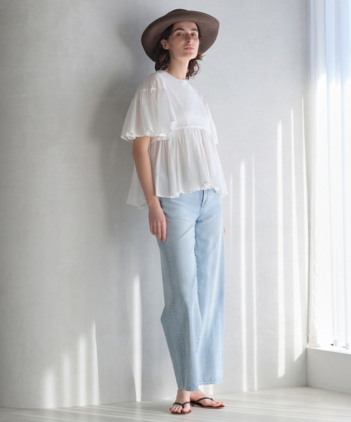 【新品】タグ付き MARIHA マリハ 別注 夕映えのブラウス フレア 花柄 今週アップになったMARIHAの新作ブラウスを150cm仲丸が着てみました