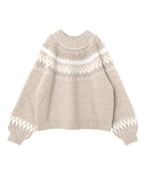 「Freesia by andme」 長袖ニット M グレー レディース_画像4