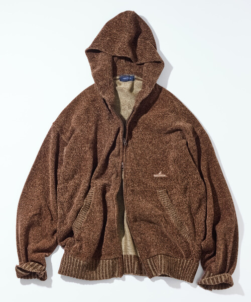 NAUTICA（ノーティカ） ジップアップパーカー X-LARGE ブラウン メンズ