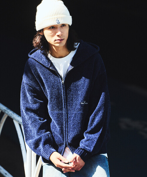 NAUTICA（ノーティカ） ジップアップパーカー X-LARGE ブラウン メンズ