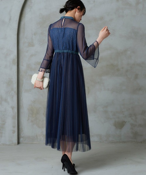 「RUIRUE BOUTIQUE」 7分袖ワンピース S カーキ レディースの画像