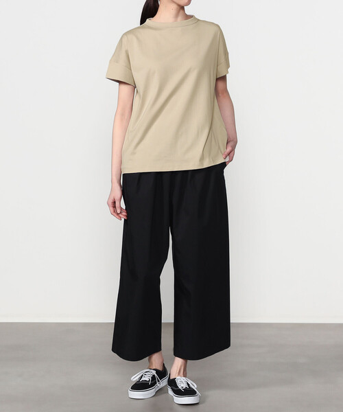 tシャツ handvaerk | 60/2 ボトルネックTシャツ WOMEN レディースの画像