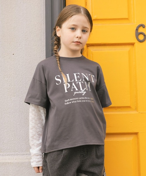 GLOBAL WORK（グローバルワーク） tシャツ シアー長袖レイヤードT