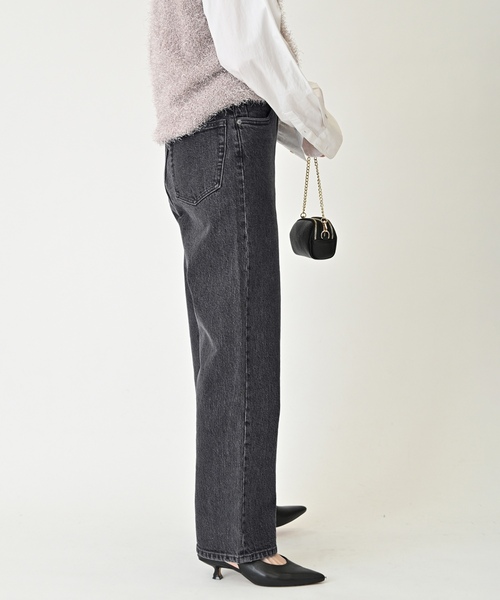 「SLOBE IENA」 デニムパンツ 38 サックスブルー レディースの画像