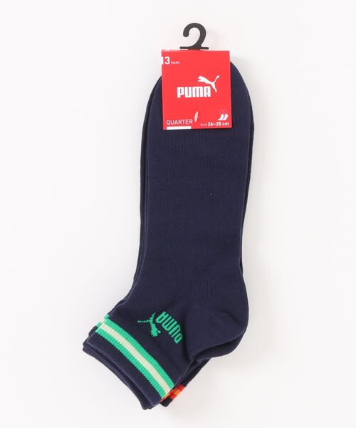PUMA（プーマ） 靴下 クォーターソックス 3足組 靴下 メンズ 24〜28cm
