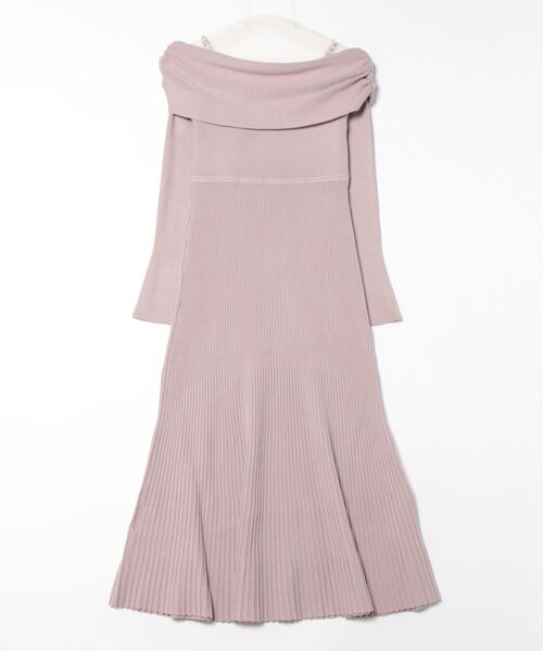 「MERCURYDUO」 長袖ワンピース MEDIUM ベージュ レディース_画像2