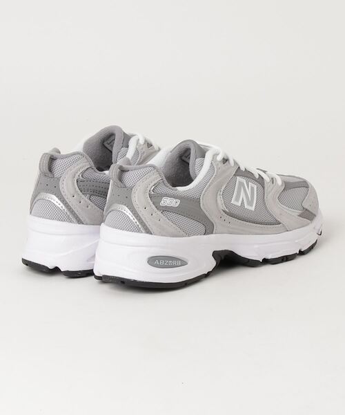 「New Balance」 ローカットスニーカー 23.5cm グレー メンズ_画像2