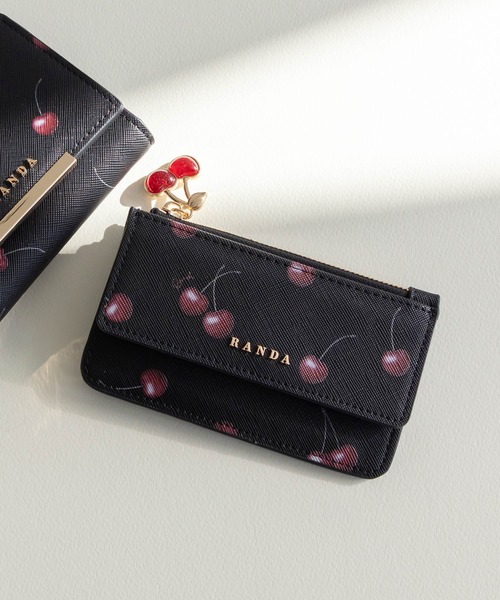 RANDA（ランダ） カードケース 「Cherry＆Strawberry」チャーム付き