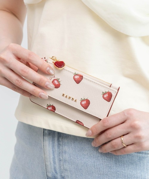 RANDA（ランダ） カードケース 「Cherry＆Strawberry」チャーム付き