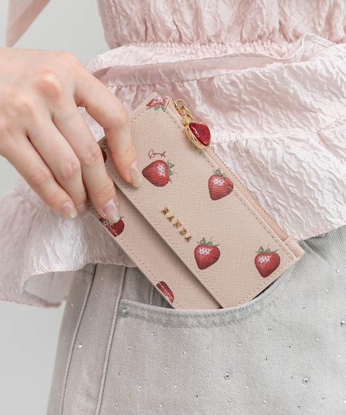 RANDA（ランダ） カードケース 「Cherry＆Strawberry」チャーム付き