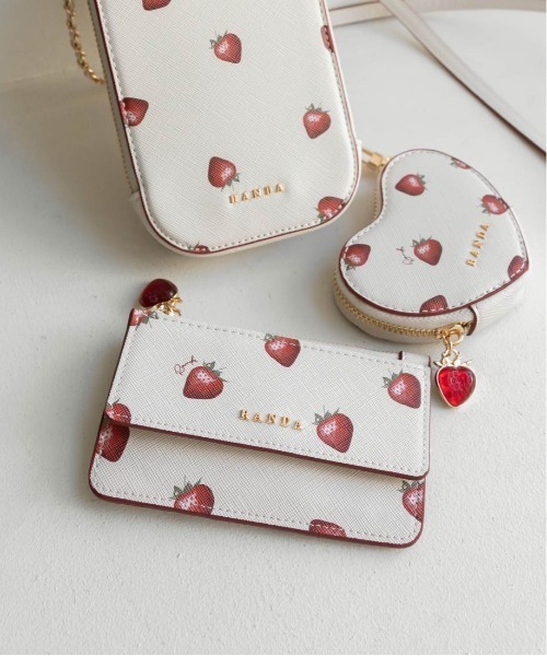 RANDA(ランダ) カードケース 「Cherry&Strawberry」チャーム付き RANDA(ランダ) カードケース 「Cherry&Strawberry」チャーム付き