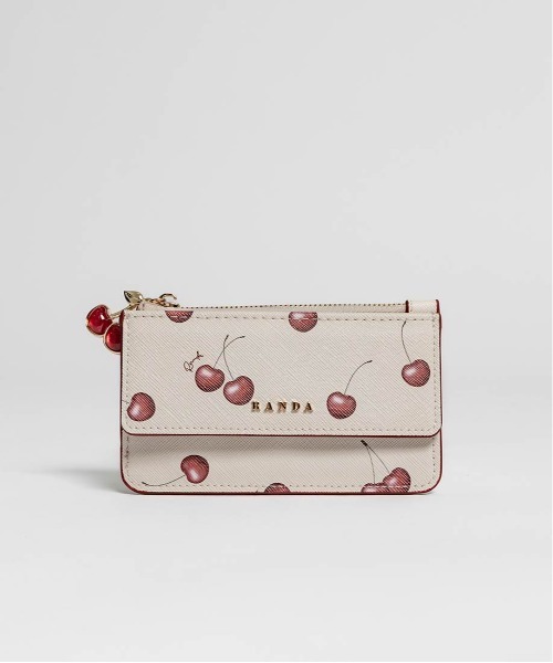 RANDA(ランダ) カードケース 「Cherry&Strawberry」チャーム付き RANDA(ランダ) カードケース 「Cherry&Strawberry」チャーム付き