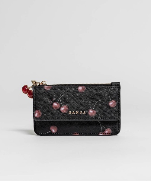 RANDA（ランダ） カードケース 「Cherry＆Strawberry」チャーム付き