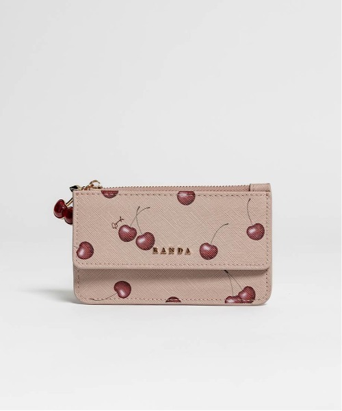 RANDA（ランダ） カードケース 「Cherry＆Strawberry」チャーム付き