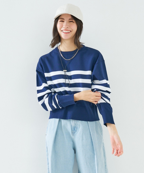 「abahouse mavie」 長袖カットソー フリー ホワイト レディース_画像8