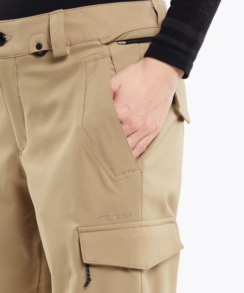 「VOLCOM」 カーゴパンツ X-LARGE ダークカーキ レディース_画像4