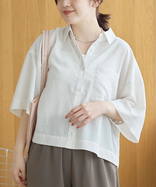coen（コーエン） ブラウス シャツ 夏 半袖 「吸水速乾 / 防しわ