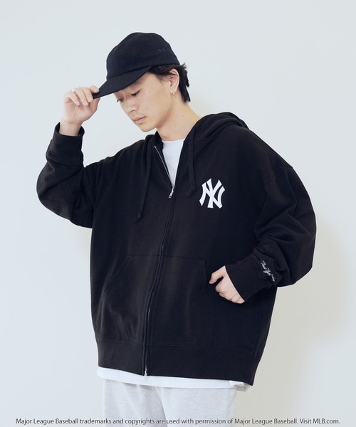 MLB 「genuinemerchandise」ジップアップパーカー FREE グレー系その他
