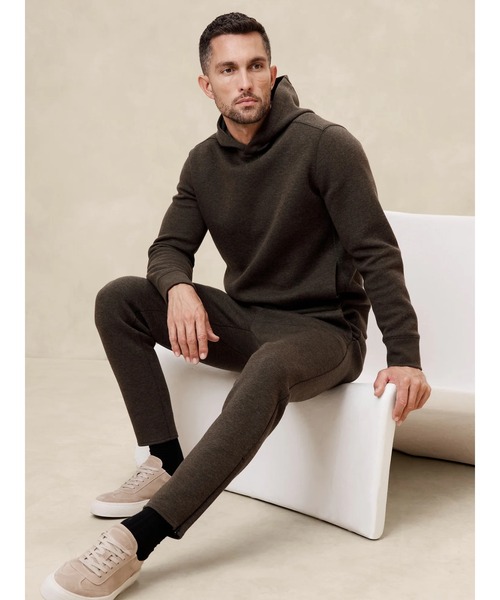 「BANANA REPUBLIC FACTORY STORE」 イージーパンツ M ブラウン メンズ_画像4