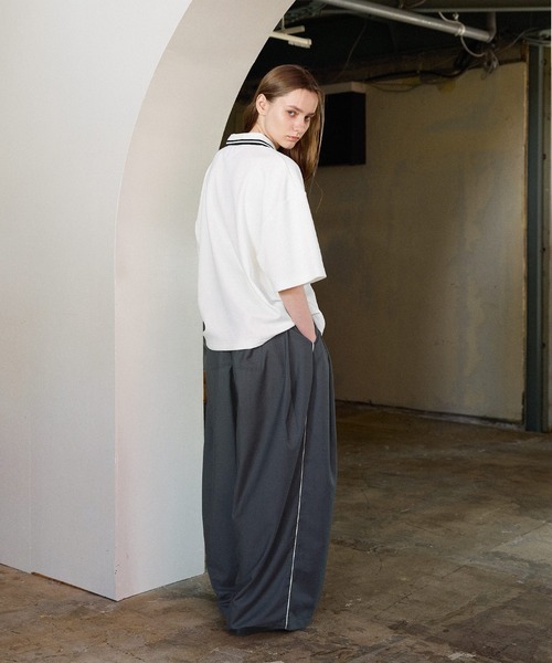 「ROCHEM」 半袖ポロシャツ X-SMALL ネイビー メンズ_画像5