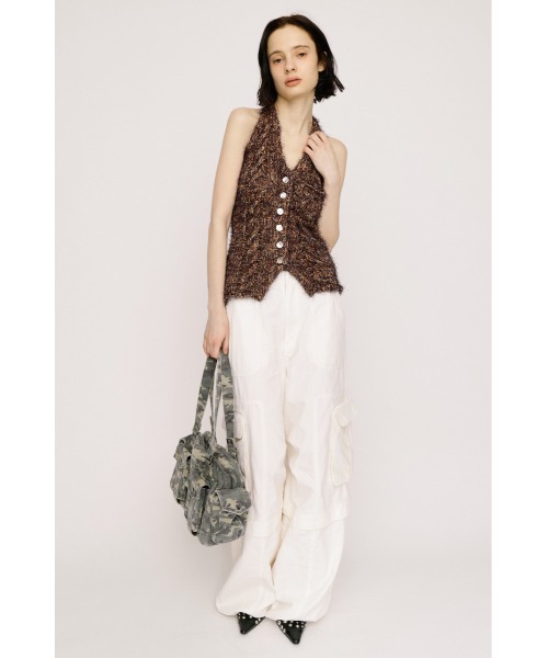 SLY（スライ） ベスト ジレ HALTER NECK KNIT VEST ホルターネック